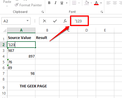 Comment éliminer rapidement l'apostrophe principale des nombres dans MS Excel