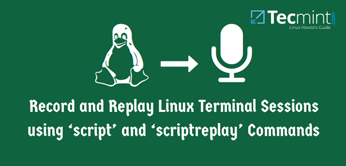 Cómo grabar y reproducir las sesiones de terminal de Linux utilizando los comandos 'script' y 'scripteplay'