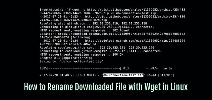 Comment renommer le fichier lors du téléchargement avec WGET dans Linux