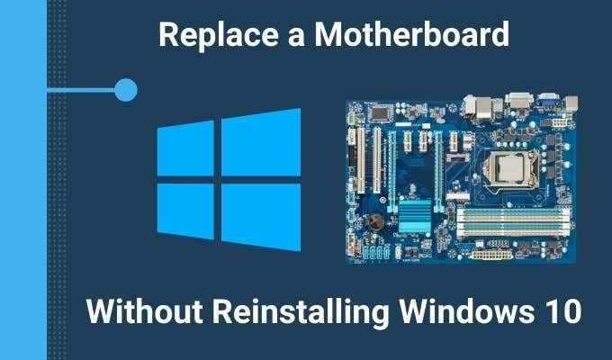 Cara mengganti motherboard tanpa menginstal ulang windows 10