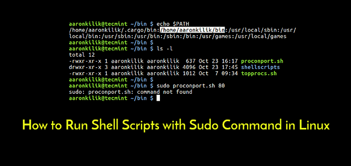 Cómo ejecutar scripts de shell con el comando sudo en Linux