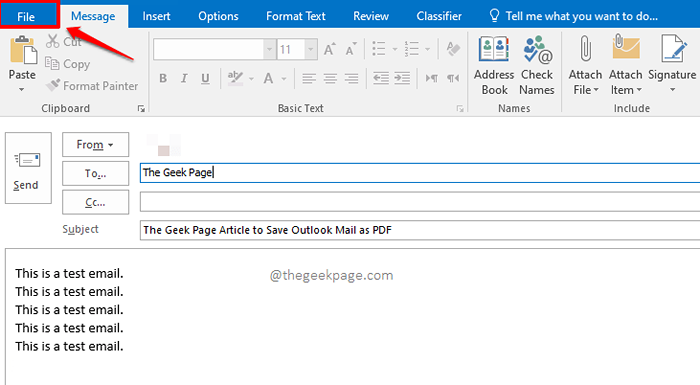Comment enregistrer n'importe quel e-mail MS Outlook en tant que PDF