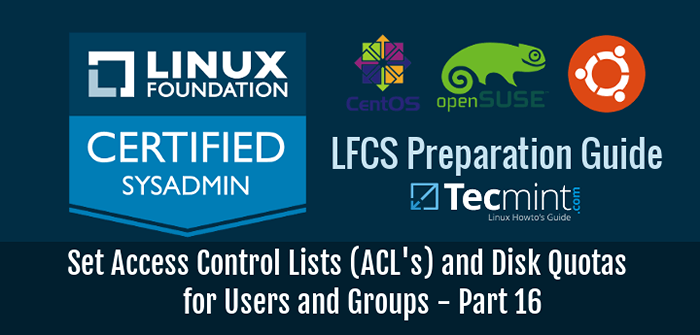 Cara mengatur daftar kontrol akses (ACL) dan kuota disk untuk pengguna dan grup