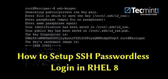 Cómo configurar el inicio de sesión sin contraseña SSH en RHEL 8