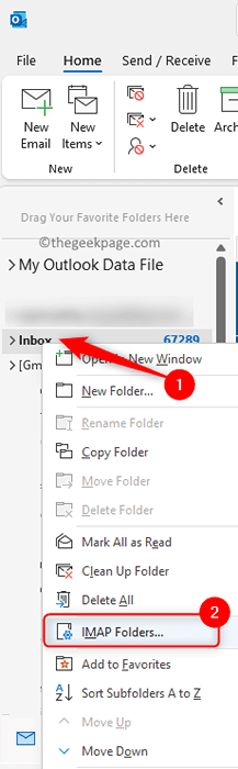 Comment résoudre le dossier des boîtes d'envoi manquant dans Outlook Issue