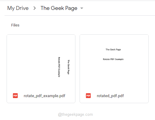 So drehen Sie vorübergehend / dauerhaft einen PDF in Google Drive