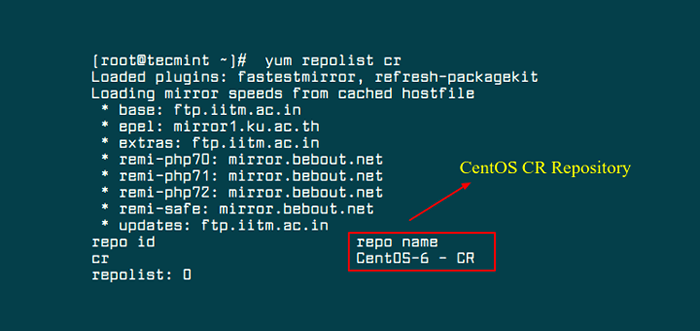 So verwenden Sie in CentOS das Repository (Continuous Release)