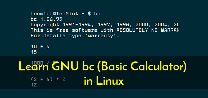 So verwenden Sie GNU BC (Basic Calculator) unter Linux