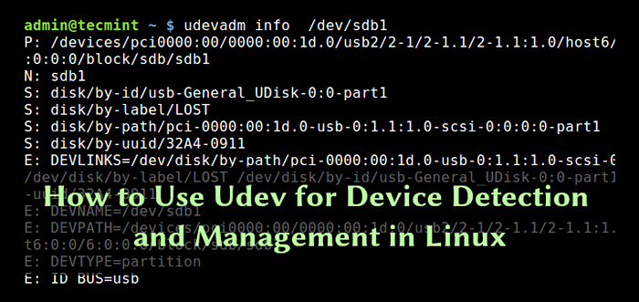 Cara menggunakan udev untuk deteksi dan manajemen perangkat di linux
