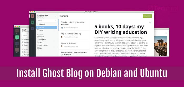 Instal Platform Penerbitan Blog Ghost (CMS) di Debian dan Ubuntu