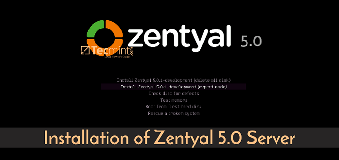 Pemasangan Zentyal 5.0 server