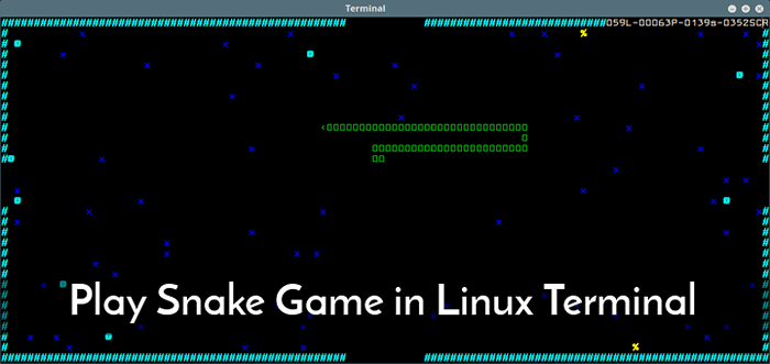 Linux Fun - Main Permainan Ular Klasik Lama di Terminal Linux