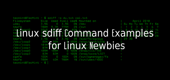 Ejemplos de comando de Linux SDIFF para los novatos de Linux