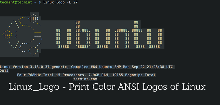 Linux_logo una herramienta de línea de comando para imprimir logotipos de color ANSI de las distribuciones de Linux