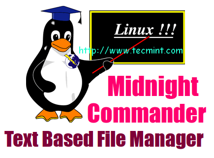 Midnight Commander - Ein Konsolen -basierter Dateimanager für Linux