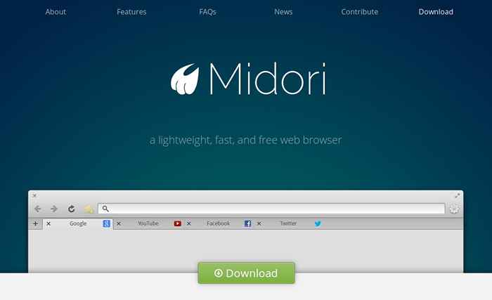 Przeglądarka internetowa Midori 0.5.7 Wydany - Zainstaluj w debian/Ubuntu/Linux Mint i Fedora