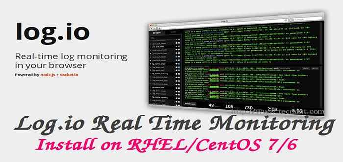 Pantau log server secara real-time dengan “log.Alat IO ”di Rhel/Centos 7/6