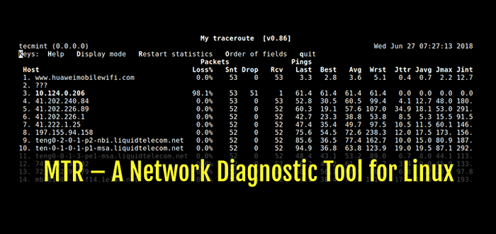 MTR - Ein Netzwerkdiagnose -Tool für Linux