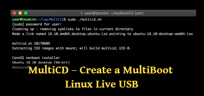 Multicd crea un USB en vivo de Multiboot Linux