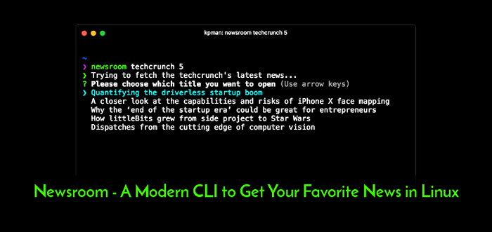 Newsroom - Une CLI moderne pour obtenir vos nouvelles préférées à Linux