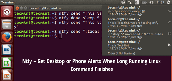 NTFY obtenga alertas de escritorio o teléfono cuando se termine el comando de ejecución durante mucho tiempo