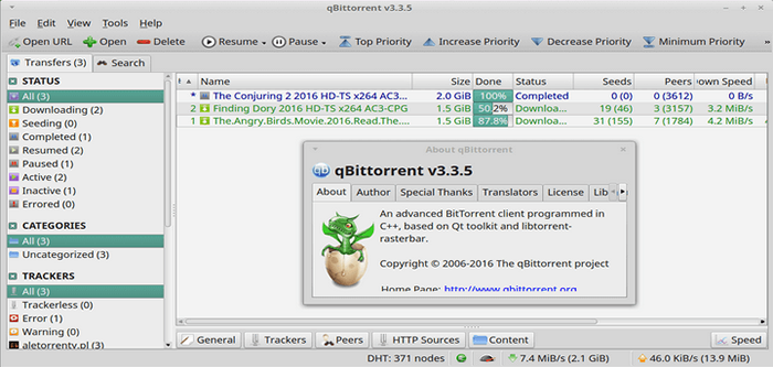 Qbittorrent 3.3.5 Sortie - Installer sur Debian / Ubuntu / Linux Mint et Fedora