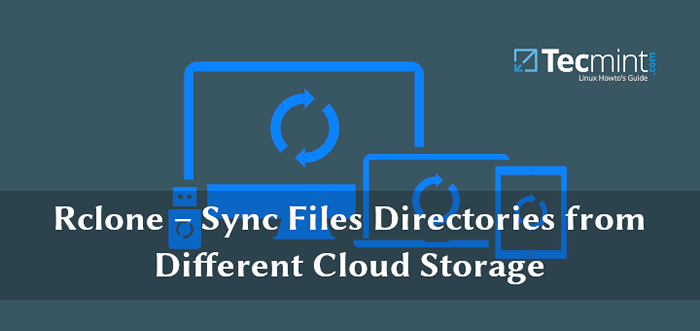 RCLONE - Direktori File Sinkronisasi dari berbagai penyimpanan cloud