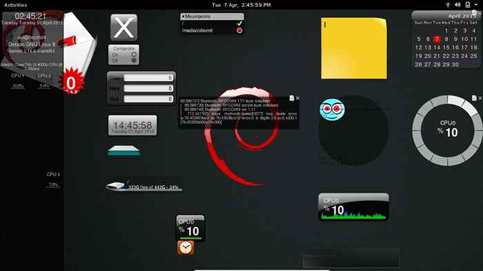 Screens Una herramienta sorprendente para agregar gadgets/widgets de escritorio en Linux
