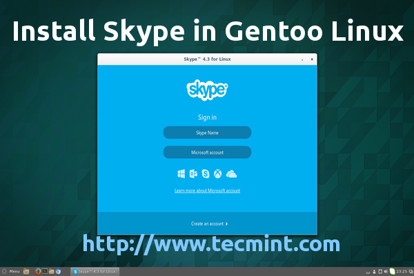 Skype 4.3 Dirilis - Instal di Gentoo Linux