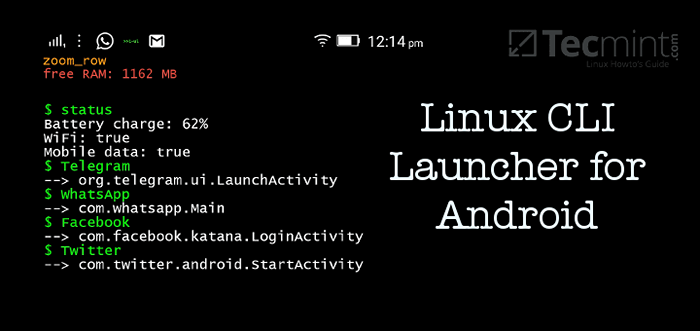 T -UI Launcher - transforma o dispositivo Android na interface da linha de comando Linux