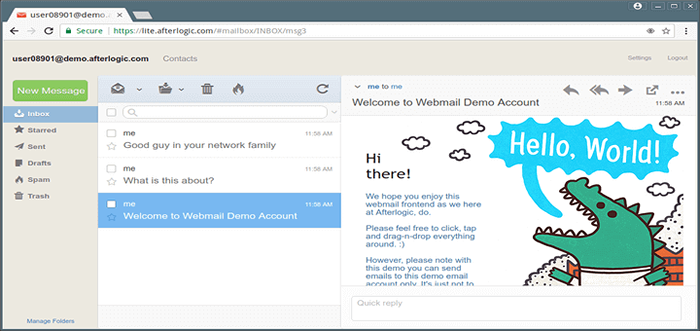Webmail Lite administre y descargue correos de Gmail, Yahoo, Outlook y otros
