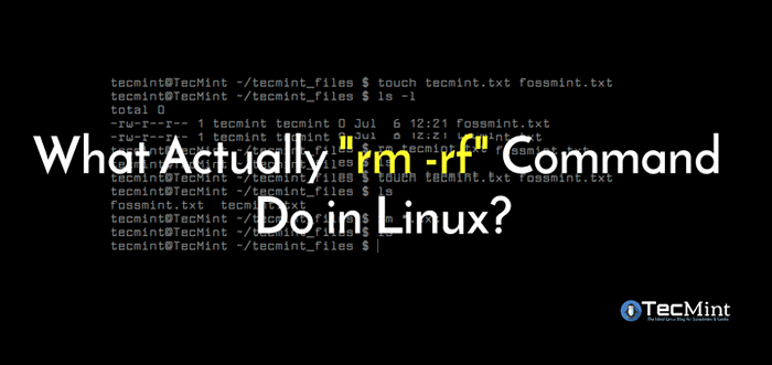 Welchen Befehl RM -Rf tatsächlich unter Linux tun?