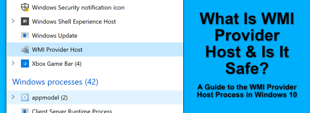 ¿Qué es el host del proveedor de WMI (y es seguro)?