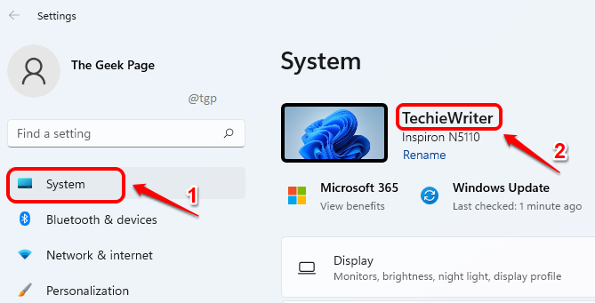 4 façons de trouver le nom de l'ordinateur dans Windows 11