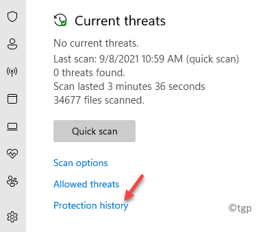 Verifique el historial de protección en Microsoft Defender en Windows 11/10
