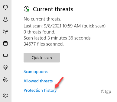 Vérifier l'historique de la protection dans Microsoft Defender sur Windows 11/10