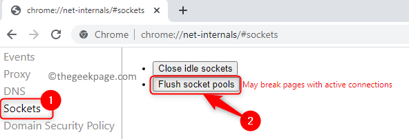 Corrige el código de error err_socket_not_connected en Google Chrome