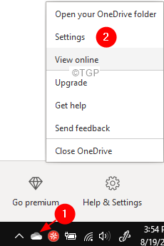 Corrigir - OneDrive preso nas mudanças de processamento