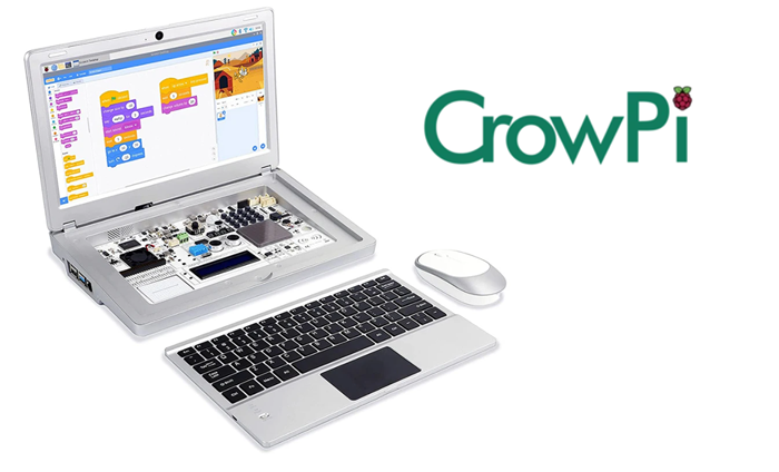 Revue pratique de l'ordinateur portable Crowpi2 Raspberry Pi STEM