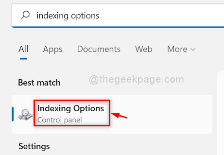Comment ajouter des fichiers chiffrés à l'index de recherche dans Windows 11/10