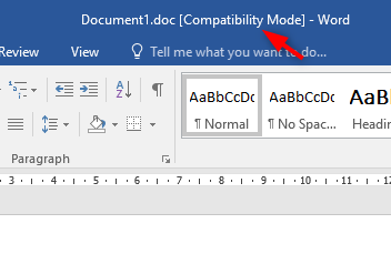 Cara menonaktifkan mode kompatibilitas di Microsoft Word