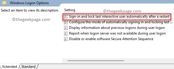 Cómo habilitar / deshabilitar el inicio de sesión automático después de la actualización en Windows 11