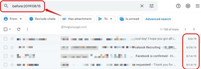 Comment filtrer les e-mails dans Gmail en fonction des dates et de la période