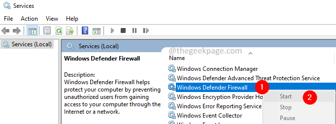 Como corrigir o código de erro do Windows Defender 0x800705b4 Erro