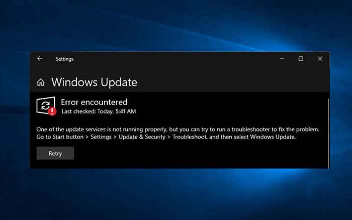 Cómo arreglar el servicio de actualización de Windows no se ejecuta