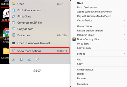 Cara Mendapatkan Menu Konteks Klik kanan Windows 10 pada Windows 11
