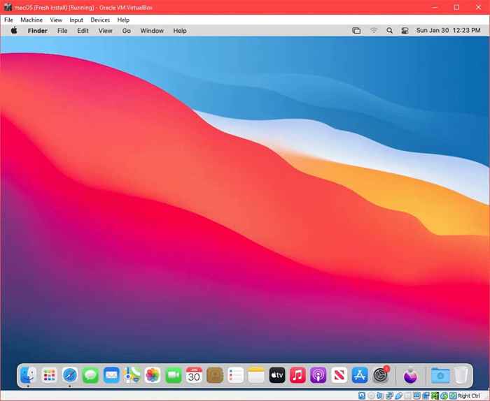 Comment installer macOS Big Sur dans VirtualBox sur Windows