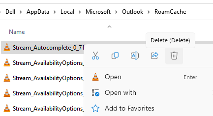 Cara membina semula alamat mel autocomplete di Outlook