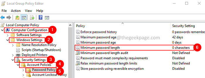 So setzen Sie eine minimale Passwortlänge in Windows 11/10