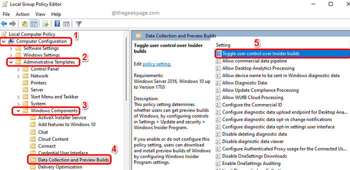 So verhindern Sie, dass Benutzer die Windows -Insider -Vorschau in Windows 11 erstellen lassen